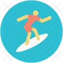 Ski Surfing Skate Icon