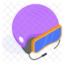 Ski Helmet Goggle Icon