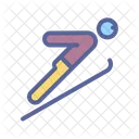 Jumping Snow Olympics Icon
