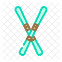 Pair Skis Crossed Icon