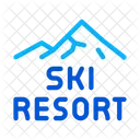 Ski Resort Vacation Icon