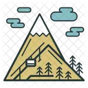Ski Resort Mountains Icon