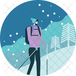 Skifahren  Symbol