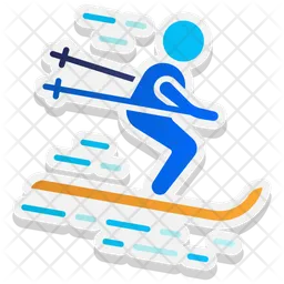 Skifahren  Symbol