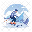 Skifahren Sport Winter Symbol