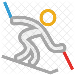 Skifahren  Symbol