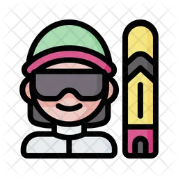 Skifahrer  Symbol