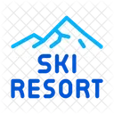 Ski Resort Urlaub Symbol