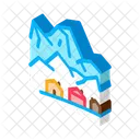 Ski Resort Dorf Symbol