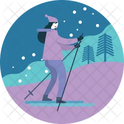 Skiing  Icon