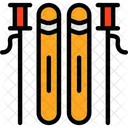 Skiing Skiing Sport Downhill Skiing Icon