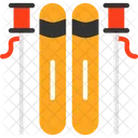 Skiing Skiing Sport Downhill Skiing Icon
