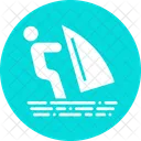Skiing Surfing Water Icon