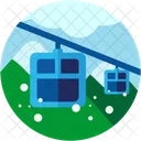 Skiing Rope Way Cable Icon