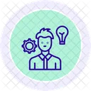 Skill Development Color Circle Icon Icon