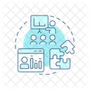 Skills gap analysis  Icon
