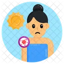 Skin Cancer Cancer Patient Sun Explosion Icon