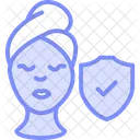 Skin Protection Duotone Line Icon Icon