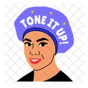 Skin Toning Smiling Glowing Icon