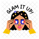 Skincare Selfcare Eyemask Icon