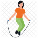 Skipping Rope Jumping Jack Healthy Exercise Icon