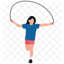 Skipping Rope Jumping Jack Healthy Exercise Icon