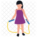 Skipping Rope Jumping Jack Healthy Exercise Icon