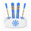 Skis  Icon