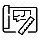 Skizze Papier Bleistift Symbol