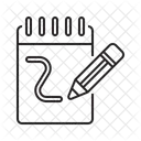 Skizzenblock Zeichenbrett Leeres Papier Symbol