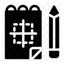 Zeichnen Skizzieren Skizzenblock Symbol
