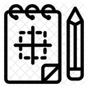 Zeichnen Skizzieren Skizzenblock Symbol