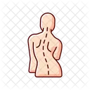 Skoliose Wirbelsaule Korper Symbol