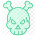 Skull Color Outline Icon Icon