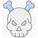 Skull Awesome Lineal Color Icon Icon