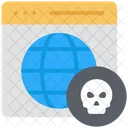 Cyber Crime Skull Icon