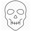 Skull Thinline Icon Icon