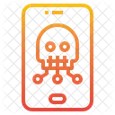 Skull Smartphone Malware Icon