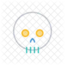 Halloween Zombie Skull Icon