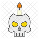 Skull Candle Halloween Icon