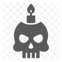 Skull Candle Halloween Icon