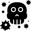 Skull With Virus Icon