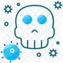 Skull With Virus Icon