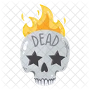 Scary Dead Head Skull Icon