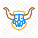 Skull Cow Horn Icon