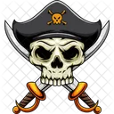 Skull Pirate Headband Icon