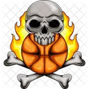 Skull Sport Basketball Icon