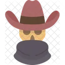 Skull Cowboy Hat Icon