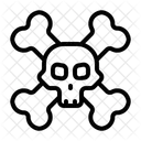 Skull And Crossbones Crossbones Danger Icon