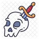 Skull Knife Death Icon